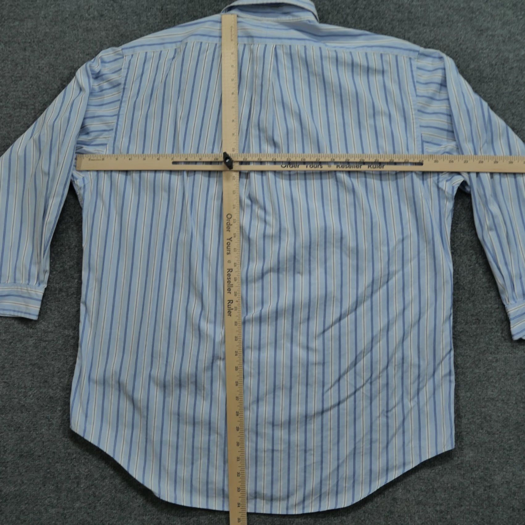 Polo Ralph Lauren Ralph Lauren Shirt Mens 17 32 33 Blue White Striped Button Down Knit Cotton Logo Classic Preppy Casual Size US XS / EU 42 / 0 - 6 Thumbnail