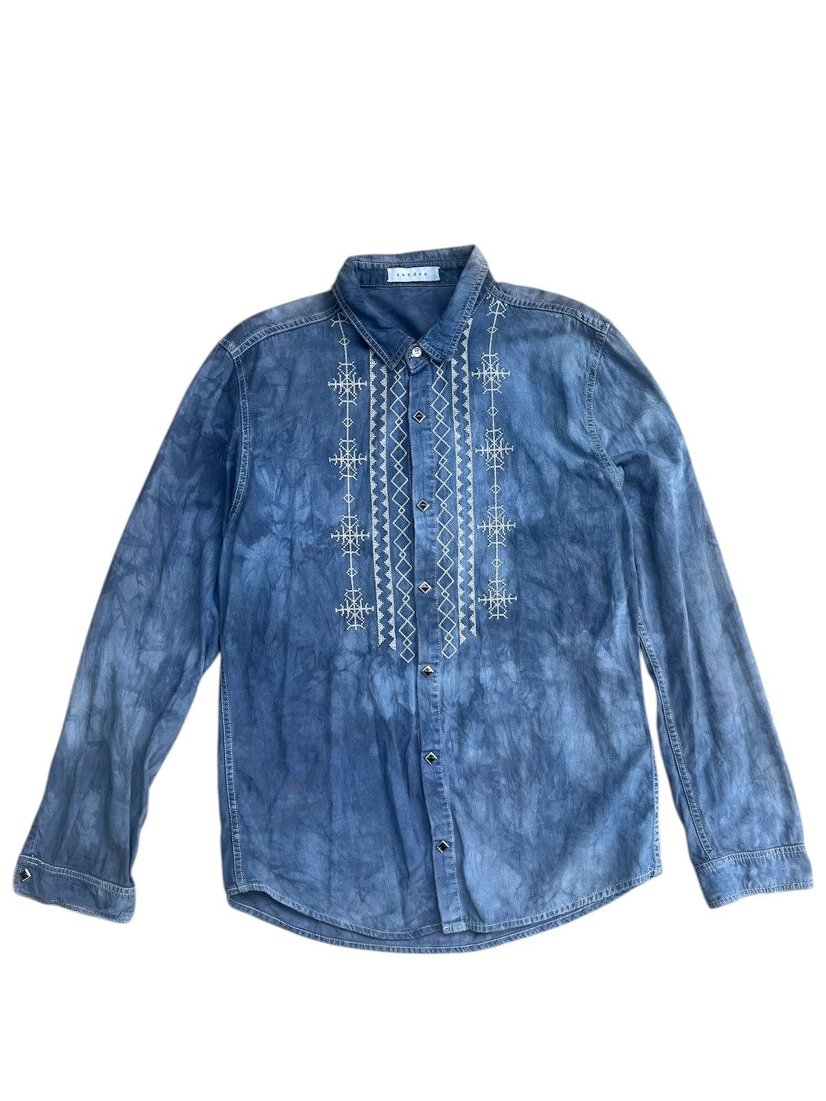 Sandro Sandro Long Sleeve Shirt Size US M / EU 48-50 / 2 - 1 Thumbnail