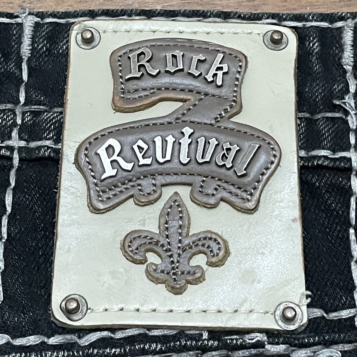 Rock Revival Rare Design Vintage Brand Rock Revival Baggy Jeans 1990s Size US 36 / EU 52 - 9 Thumbnail