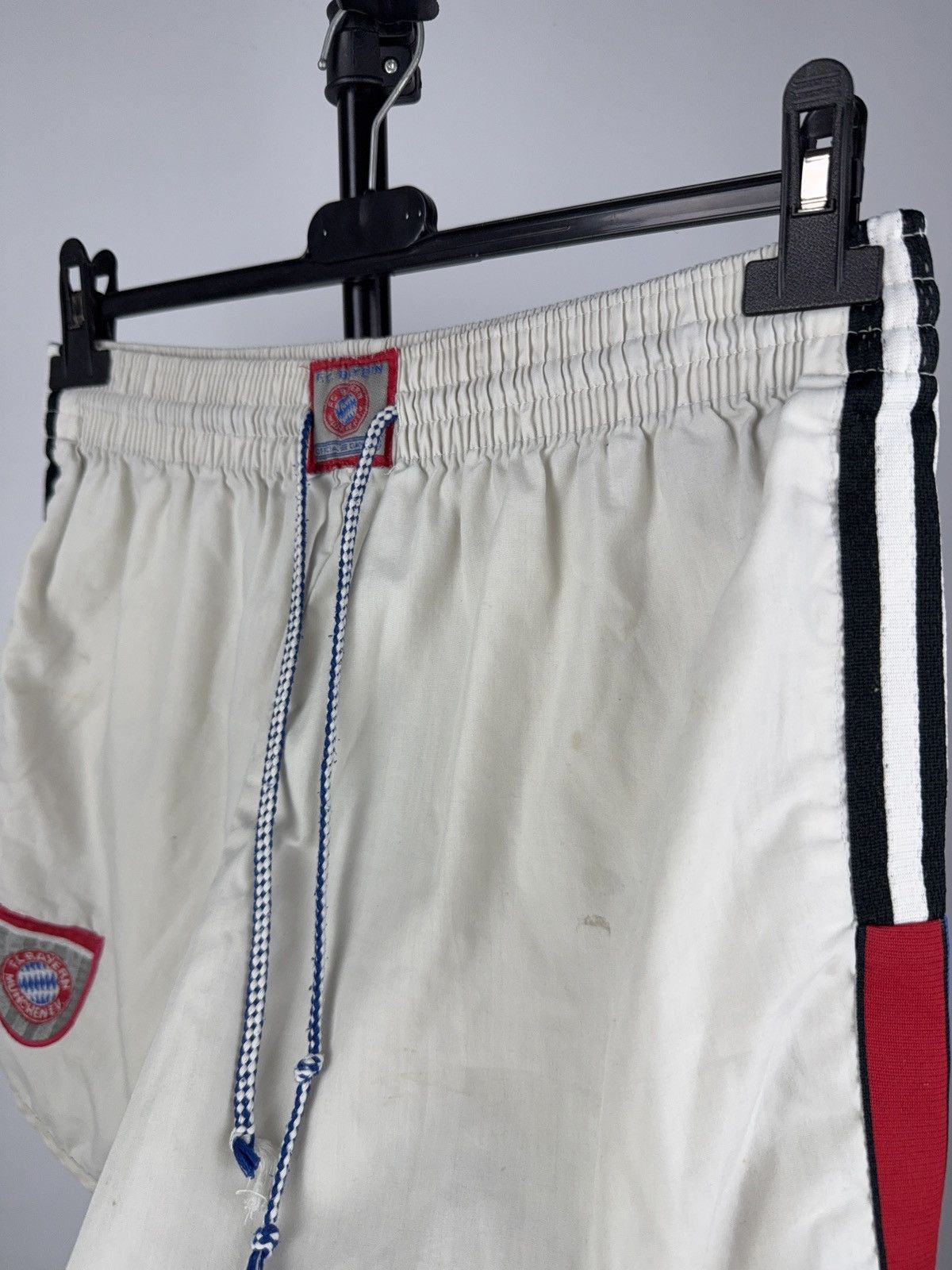 Adidas Vintage 90s Adidas Bayern Munich Shorts Made in England Size US 35 - 8 Thumbnail