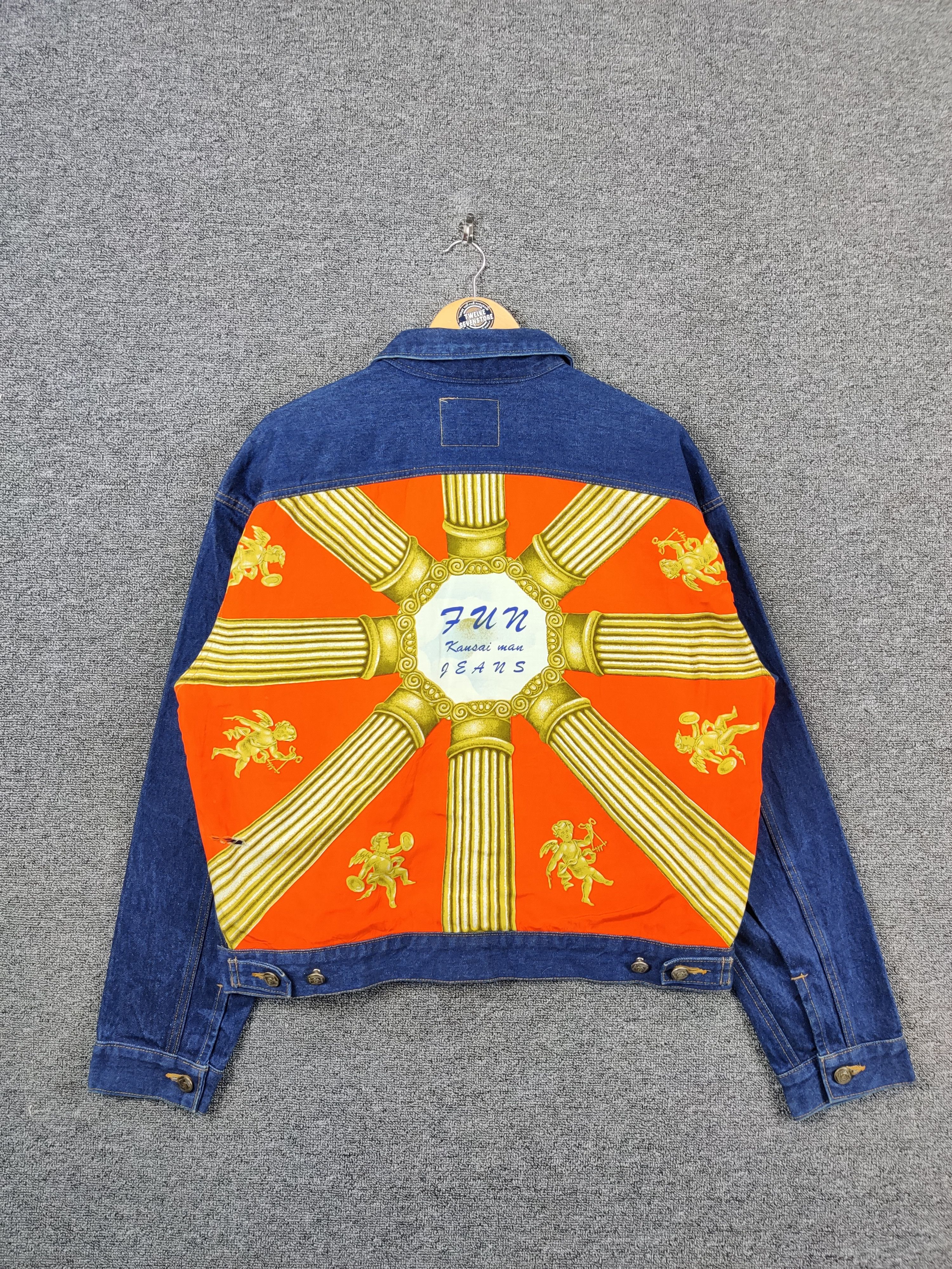 Kansai Yamamoto Vintage Kansai Jeans Kansai Yamamoto Trucker Denim Jacket Size US M / EU 48-50 / 2 - 1 Thumbnail