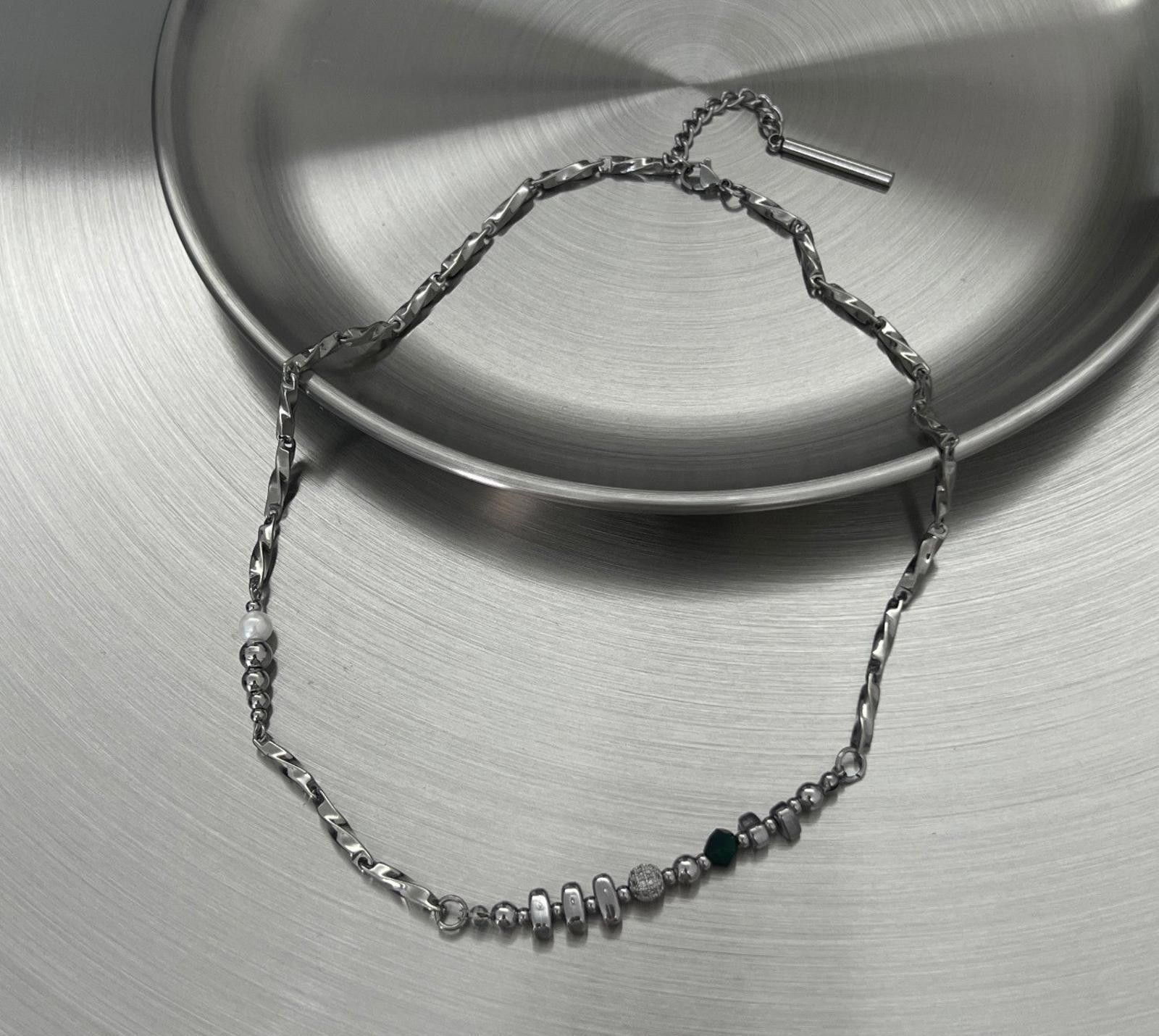 Jewelry Silver & Beaded Necklace Size ONE SIZE - 4 Thumbnail