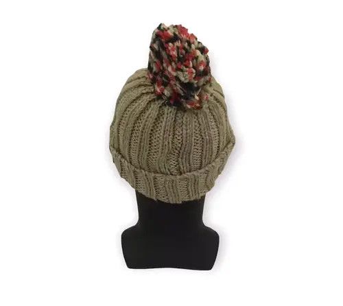 Japanese Brand Japanese Brand Big Smiley Knit Bobble Beanie Hat Size ONE SIZE - 4 Thumbnail