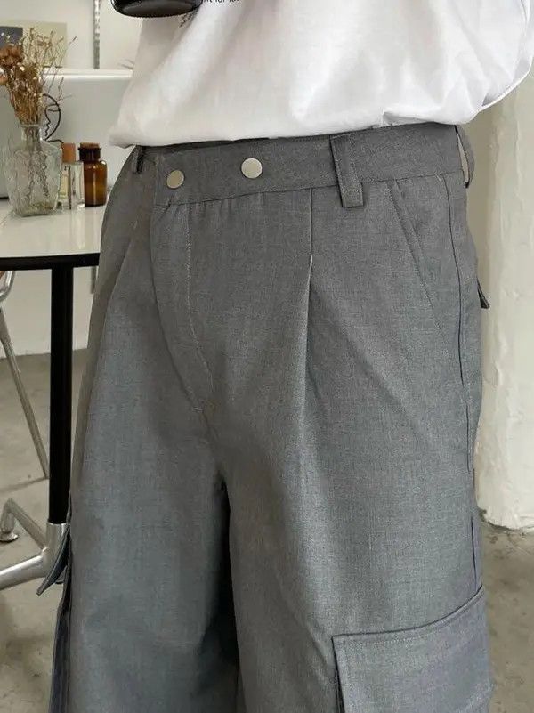 VIBE Baggy Gray High Waist Pants Size US 30 / EU 46 - 3 Thumbnail