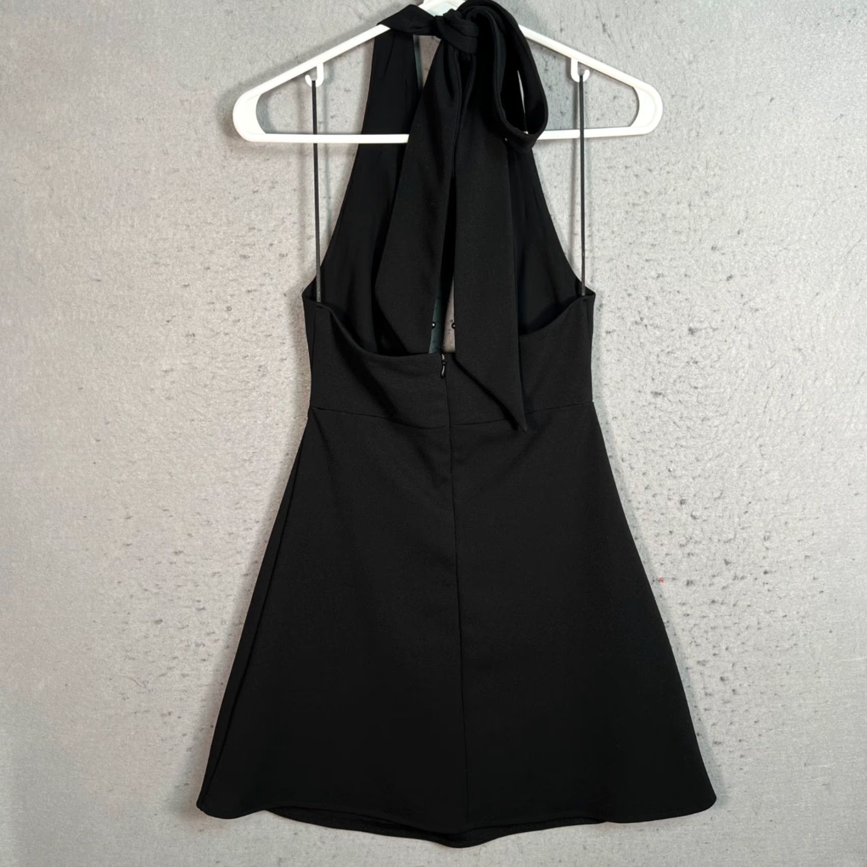 Zara Zara Womens Basic Collection Black Halter Dress Size Small Polyester Size S / US 4 / IT 40 - 2 Thumbnail