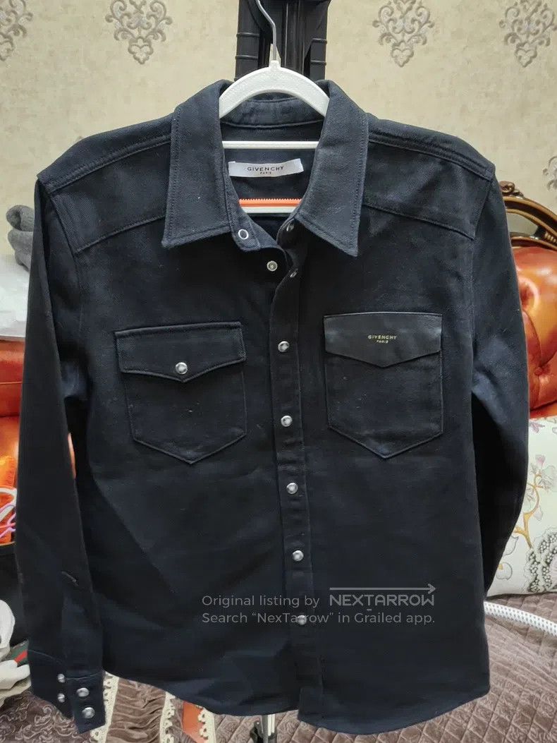 Givenchy Givenchy Men's Black Denim Shirt, Size M, 100 Size US M / EU 48-50 / 2 - 1 Thumbnail