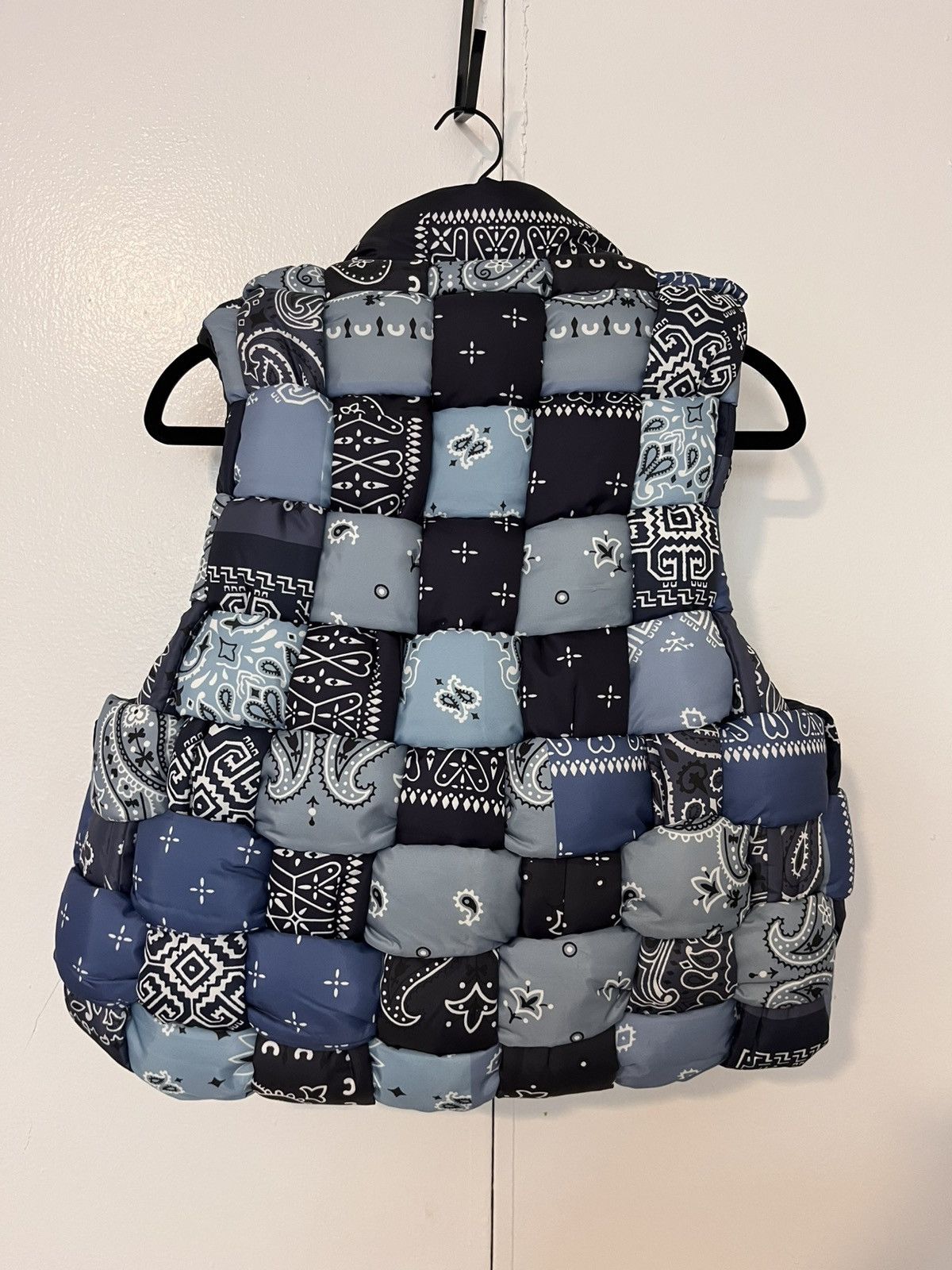 Kapital Blue Woven Kapital Puffer Vest Size ONE SIZE - 2 Thumbnail