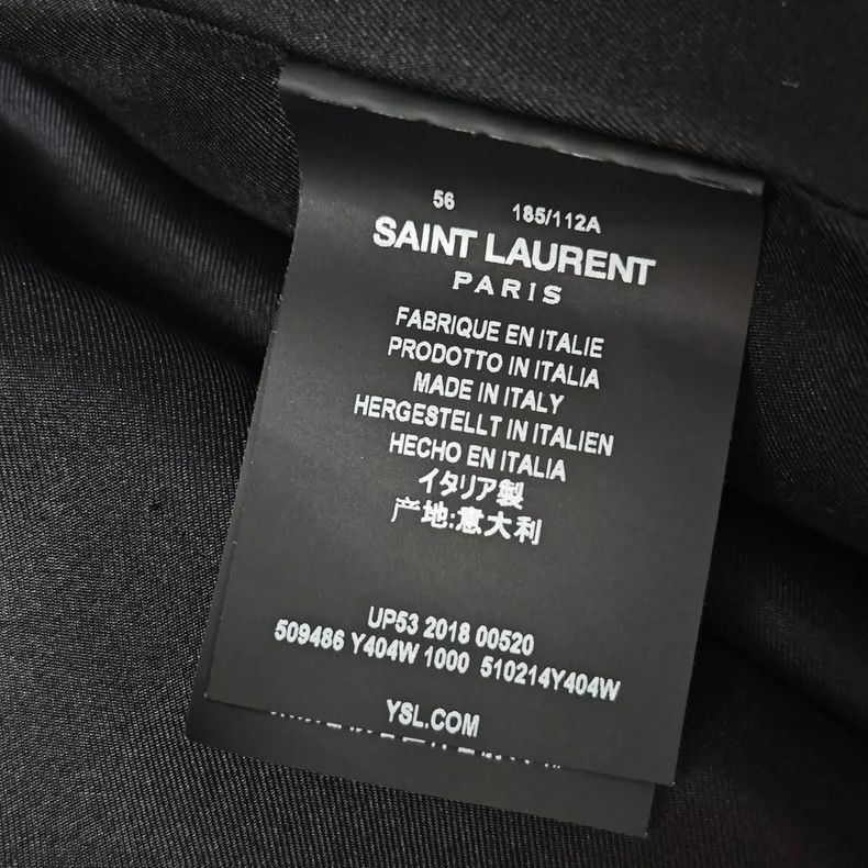 Saint Laurent Paris Saint Laurent Paris Saint Laurent Wool Single Breasted Jac Size US XXL / EU 58 / 5 - 5 Thumbnail