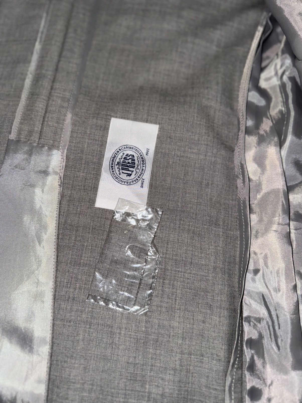 J. Press J.Press New Wool Classic-Fit Blazer Jacket – Light Grey Size 40R - 6 Thumbnail