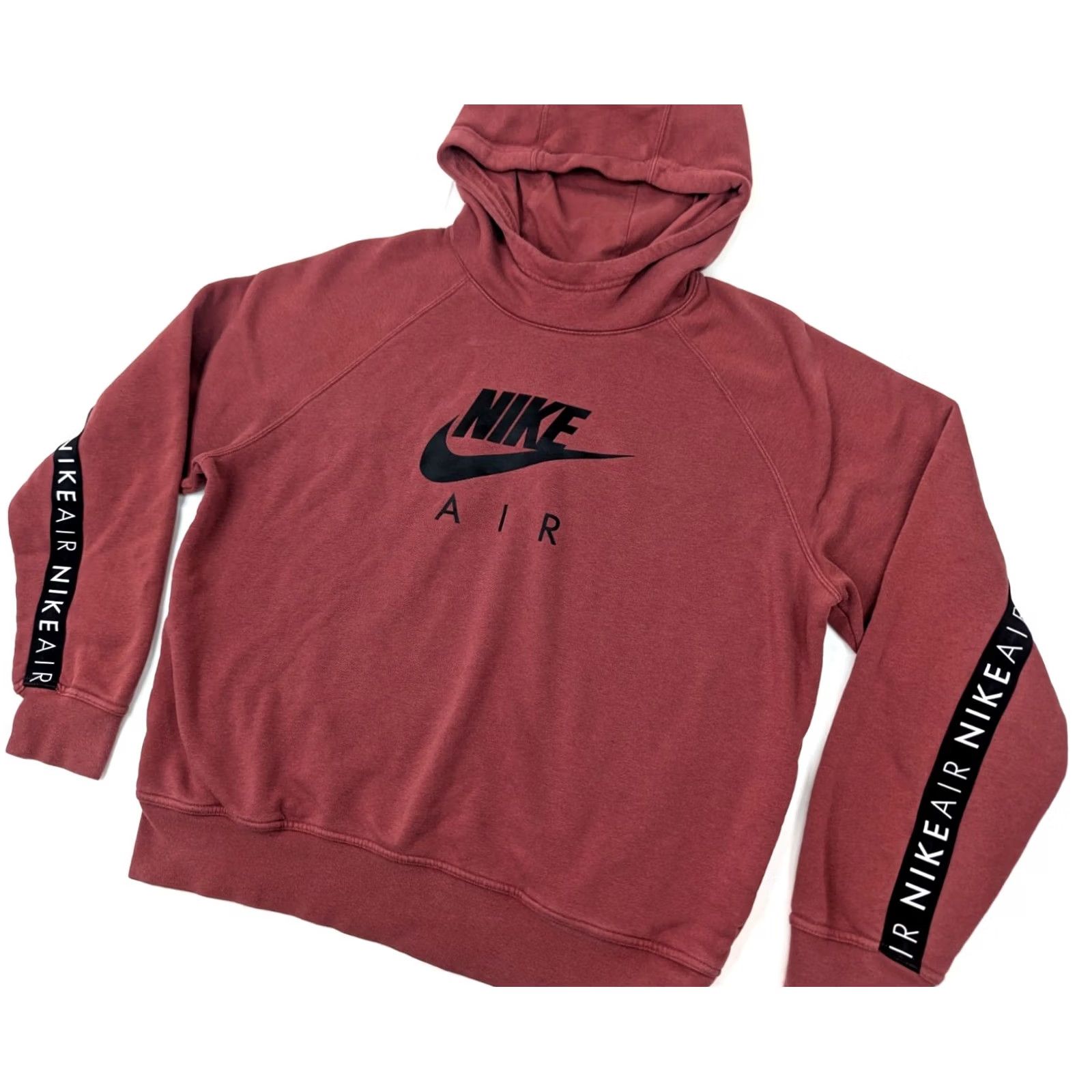 Nike Nike Air Hoodie Women XL Pomegranite Maroon Red Pullover Sweater Spellout CZ4014 Size XL / US 12-14 / IT 48-50 - 2 Thumbnail