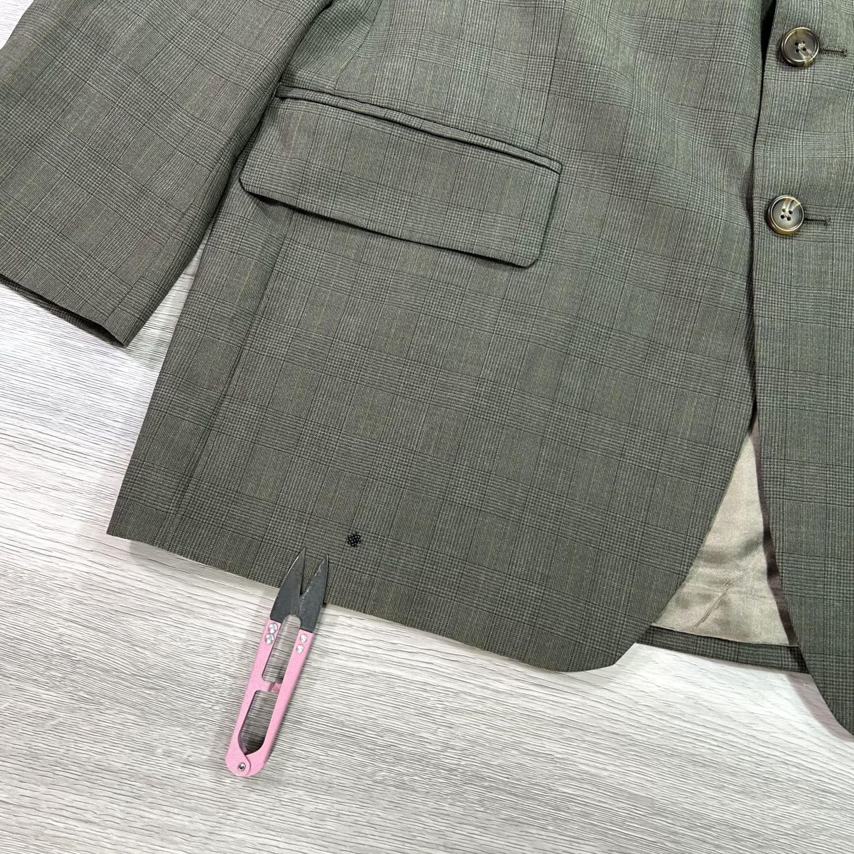Chaps Chaps Ralph Lauren Blazer Mens 42S Gray Wool Glen Plaid Two Button Sport Coat Carlin Coat? Size 42R - 4 Thumbnail
