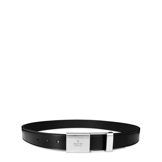Gucci GUCCI Plaque Buckle Belt - 95 Size ONE SIZE - 1 Thumbnail