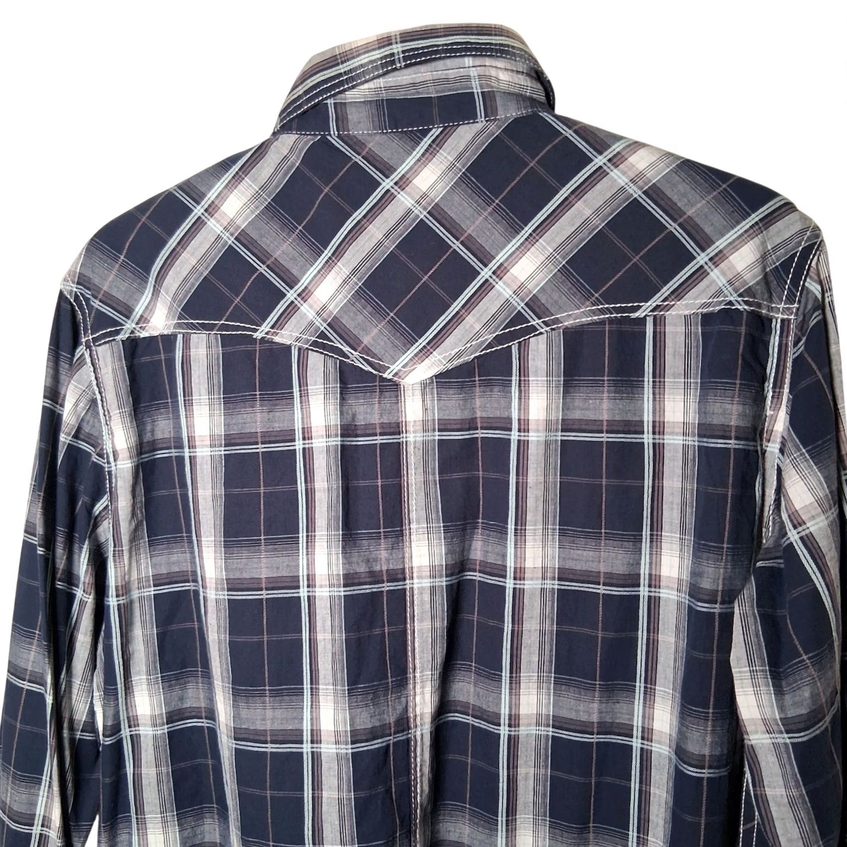 Vintage VINTAGE Red Snap Clothing Company Western Shirt Pair Men Medium Plaid Red Blue Ranch NEW Size US M / EU 48-50 / 2 - 4 Thumbnail