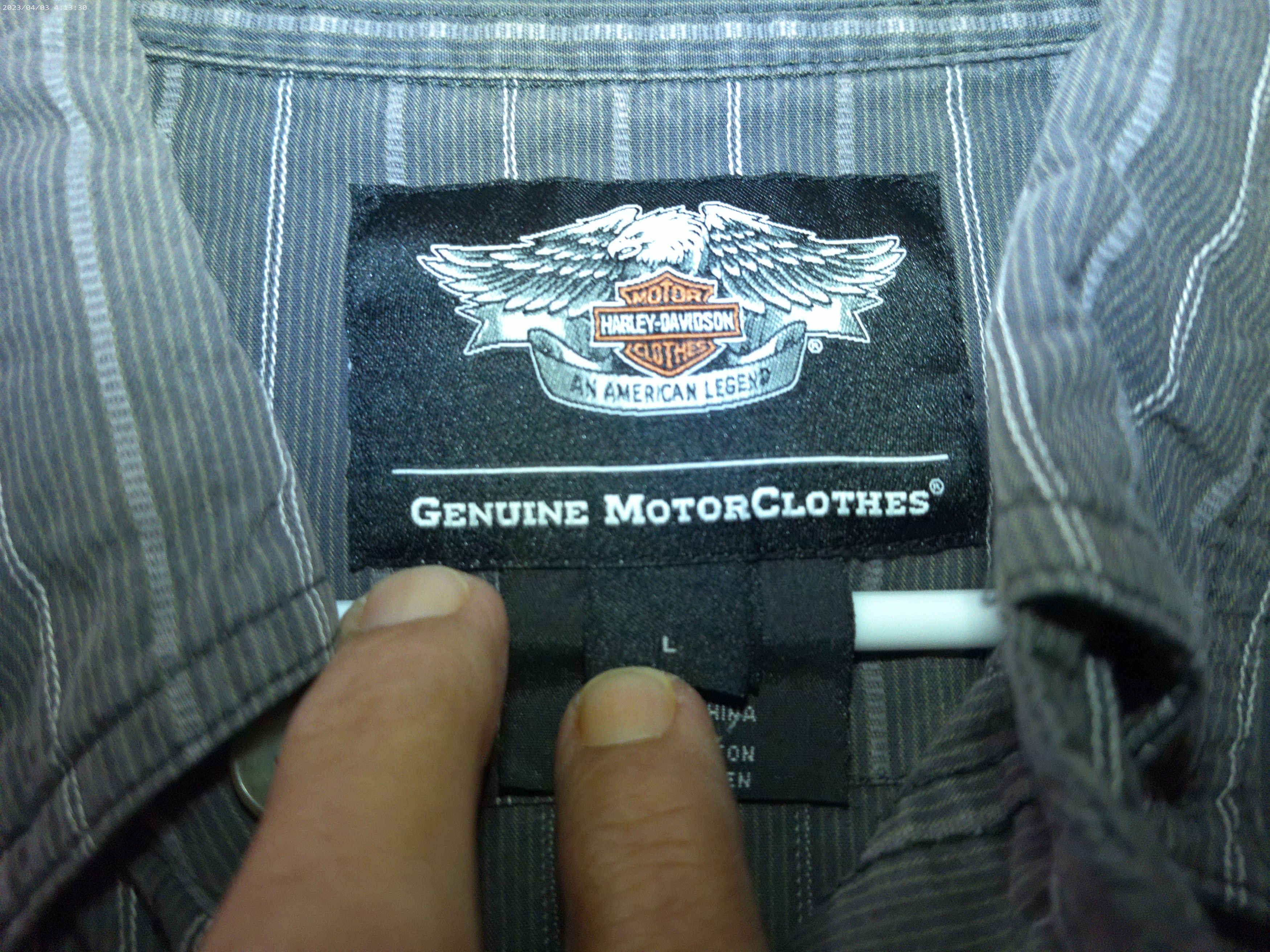 Harley Davidson Vintage Y2k Harley-Davidson Motor Wing Logo Mechanic Shirt Size US L / EU 52-54 / 3 - 3 Thumbnail
