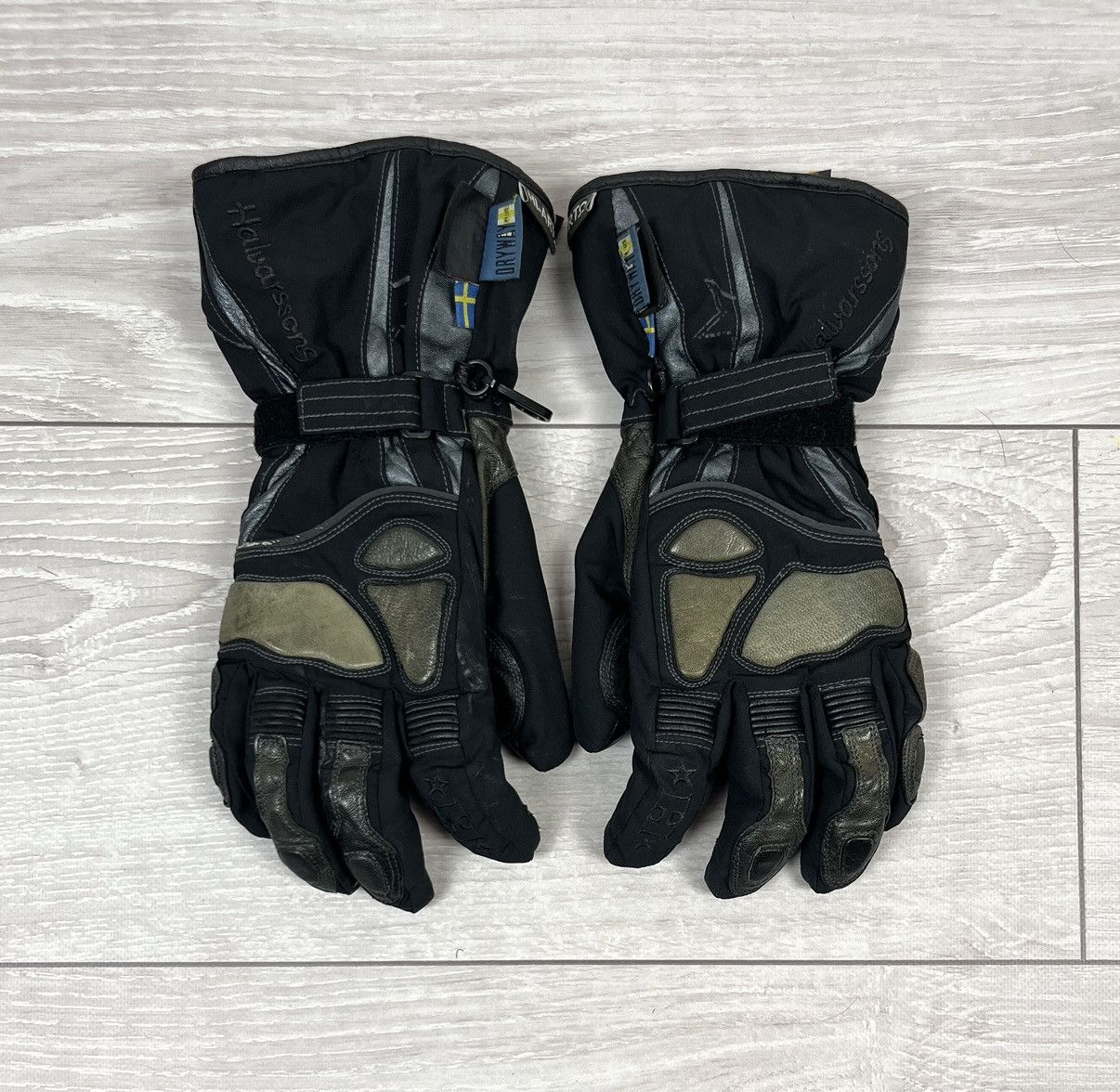 Vintage Halvarssons Leather Cordura Motorcycle Mens Gloves Size ONE SIZE - 1 Thumbnail