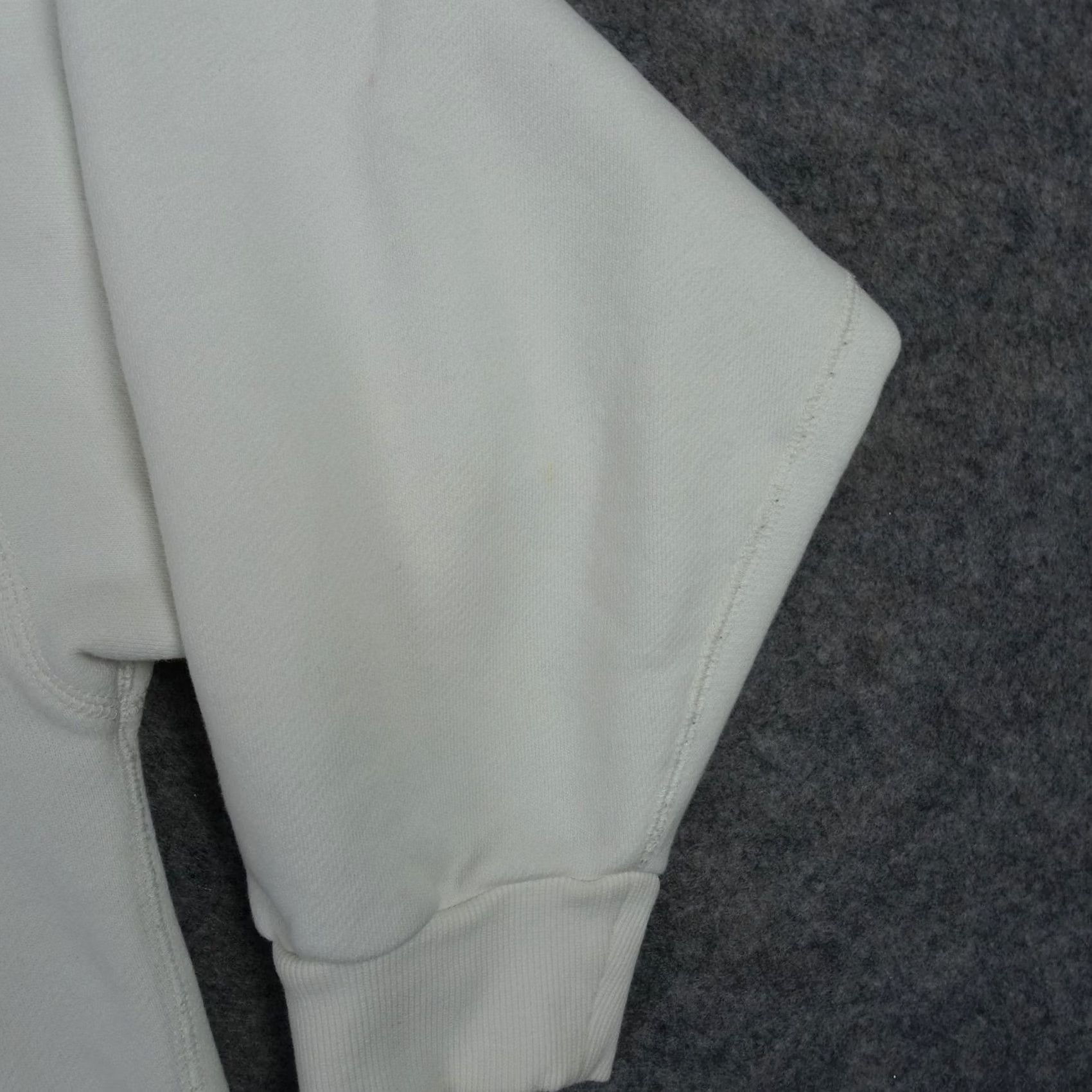 Elwood Elwood Sweatshirt Mens L White Organic Cotton Fleece Crewneck Pullover Thick Size US L / EU 52-54 / 3 - 6 Thumbnail