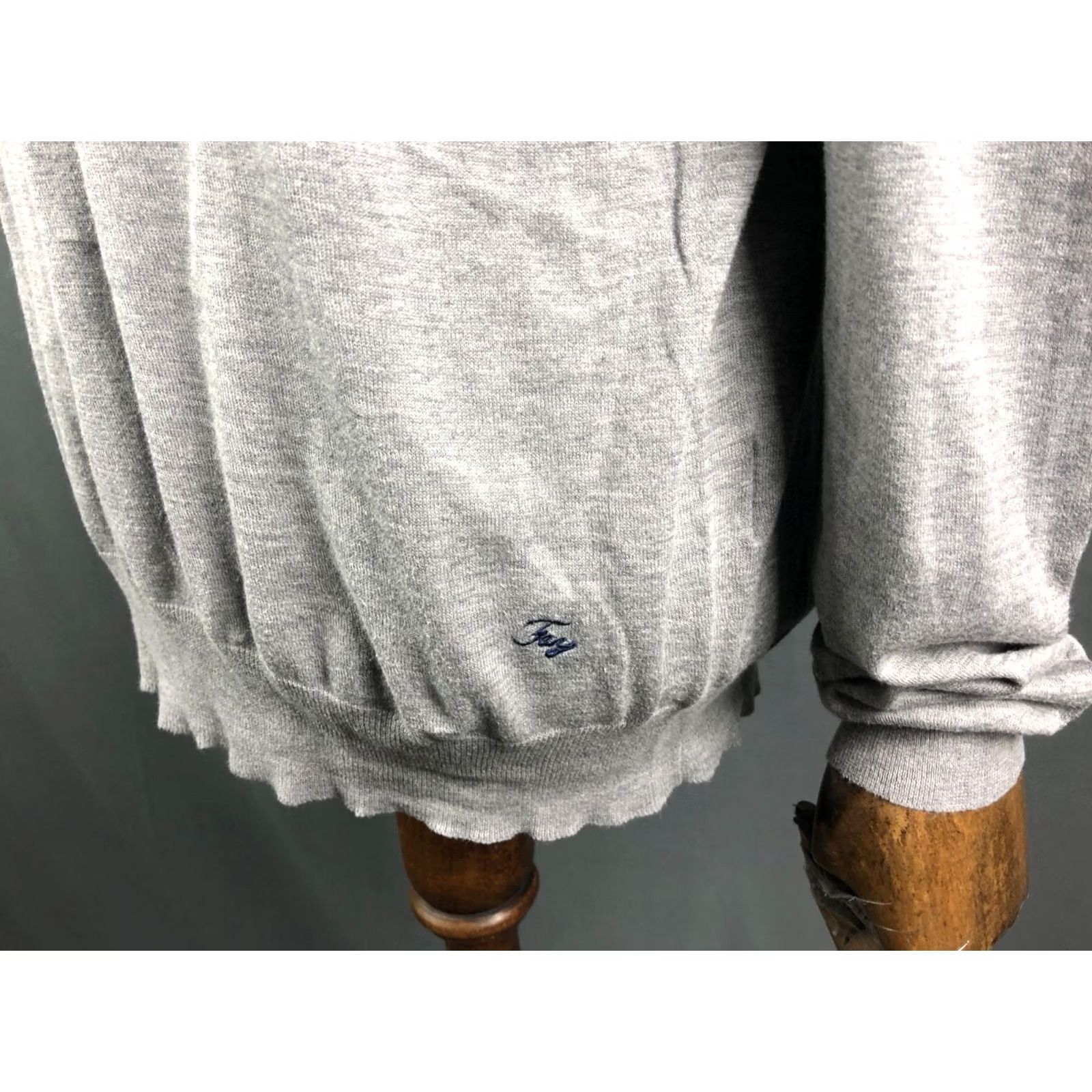 Fay Fay Sweatshirt Men Size 56 Cotton Gray Jersey Ribbed Crewneck Long Sleeve Pullover Size US XL / EU 56 / 4 - 7 Thumbnail