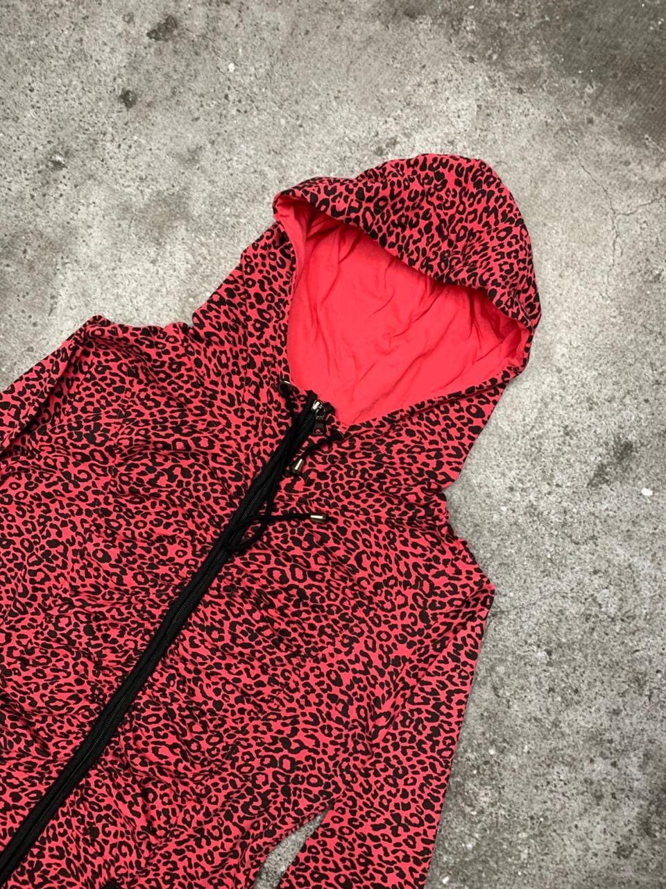 Japanese Brand Y2k Style Dosch Leopard Zipper Hoodie Size M / US 6-8 / IT 42-44 - 5 Thumbnail