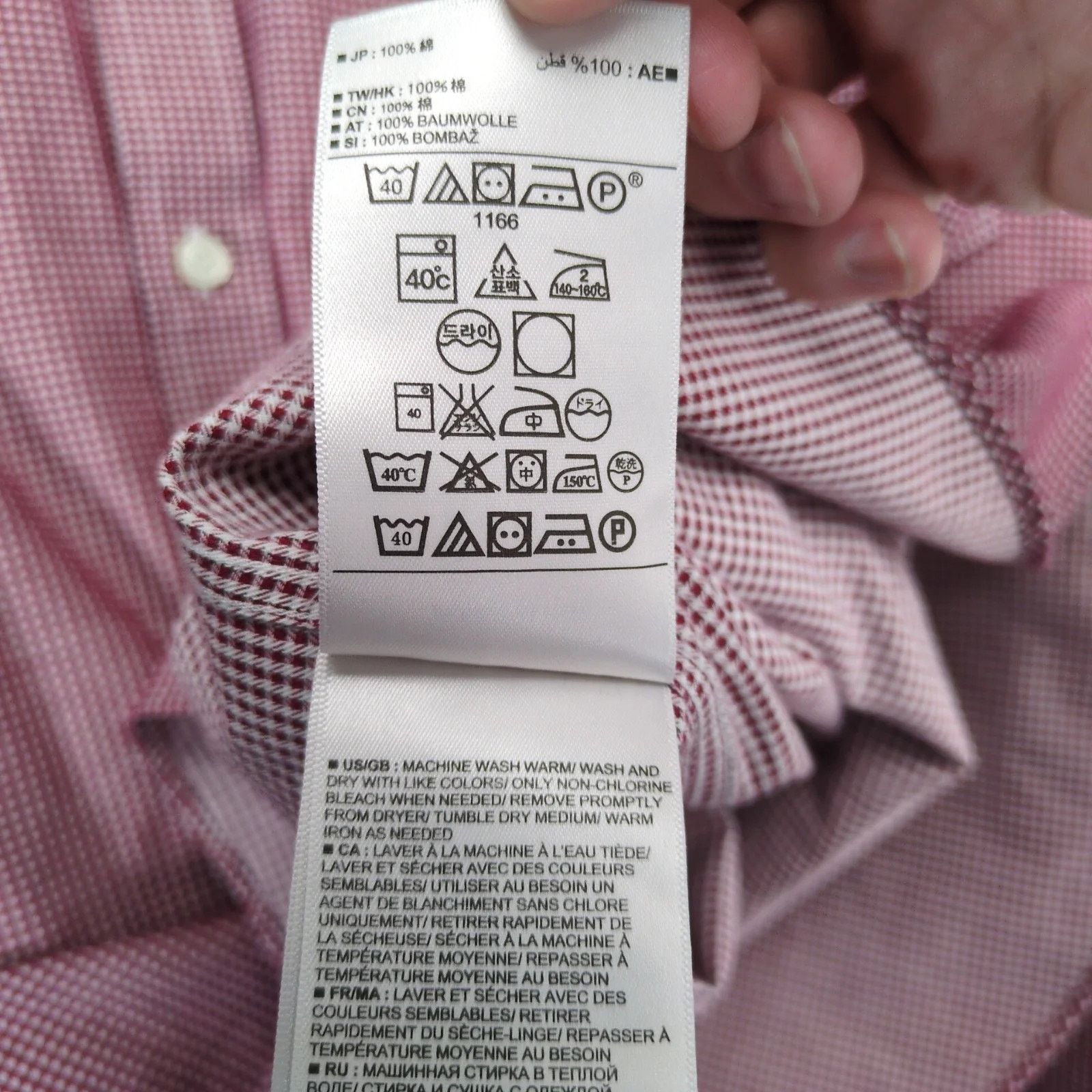 Banana Republic Banana Republic Red Check Mens Dress Shirt M 33-34 15.5 Neck Size US M / EU 48-50 / 2 - 5 Thumbnail