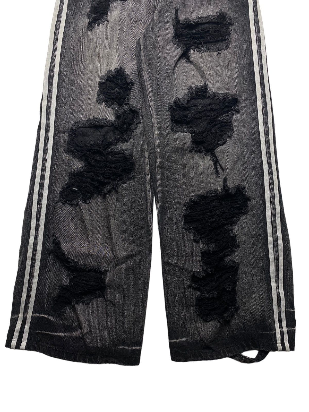 If Six Was Nine × Japanese Brand × Le Grande Bleu (L.G.B.) Kimss Studio - Slashed Double Stripe Denim Size US 29 - 4 Thumbnail