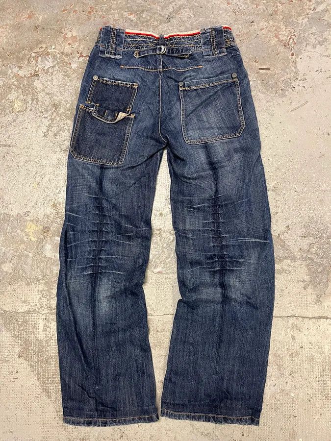Designer × Marithe + Francois Girbaud × Vintage 2000s Marithé + François Girbaud Wide Denim Jeans Size US 30 / EU 46 - 2 Thumbnail