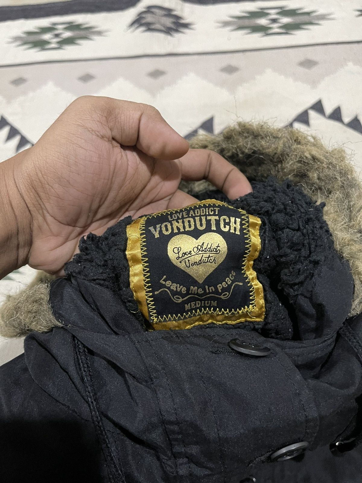 Von Dutch 2000s VON DUTCH MULTIPOCKET FISH TAIL FUR HOODIE PUNK PARKA Size M / US 6-8 / IT 42-44 - 9 Thumbnail