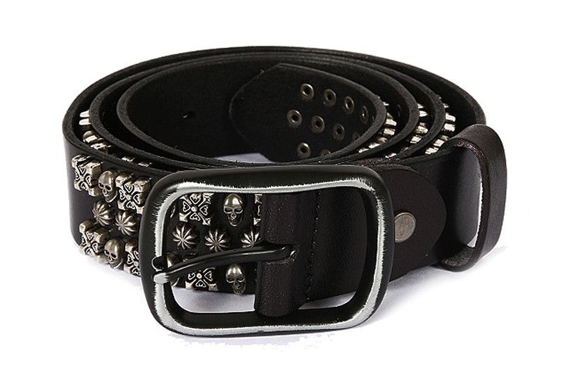Japanese Brand Decorative skull rivet belt Size ONE SIZE - 5 Thumbnail
