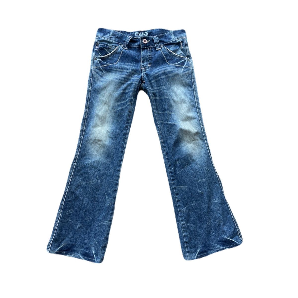 If Six Was Nine 2000s Japanese archive Flared Distressed Jeans