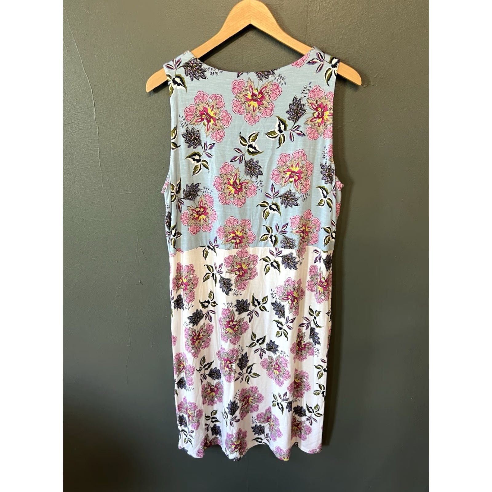 J. Jill J. Jill Womens Multicolor Floral Pattern Slip Dress L Tall Midi Size L / US 10 / IT 46 - 2 Thumbnail