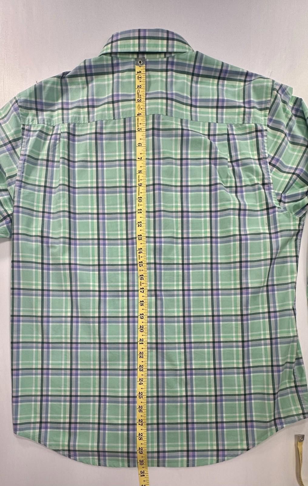 Tommy Bahama Tommy Bahama Newport Coast Plaid Button Up Shirt Green Men L Size US L / EU 52-54 / 3 - 3 Thumbnail