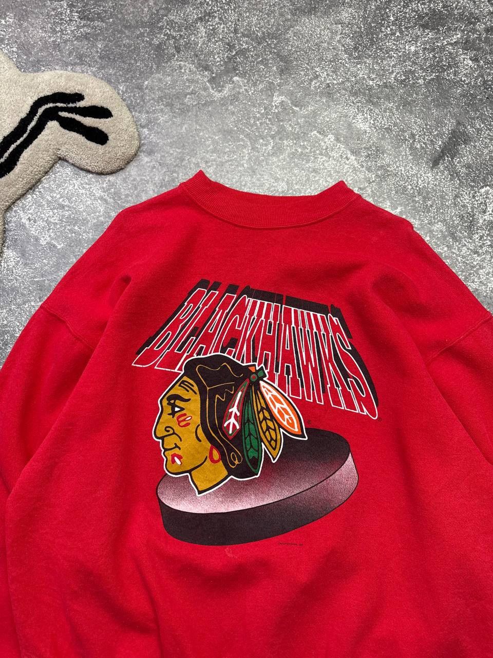 Hanes Hanes Blackhawks sweatshirt Size XL / US 12-14 / IT 48-50 - 4 Thumbnail