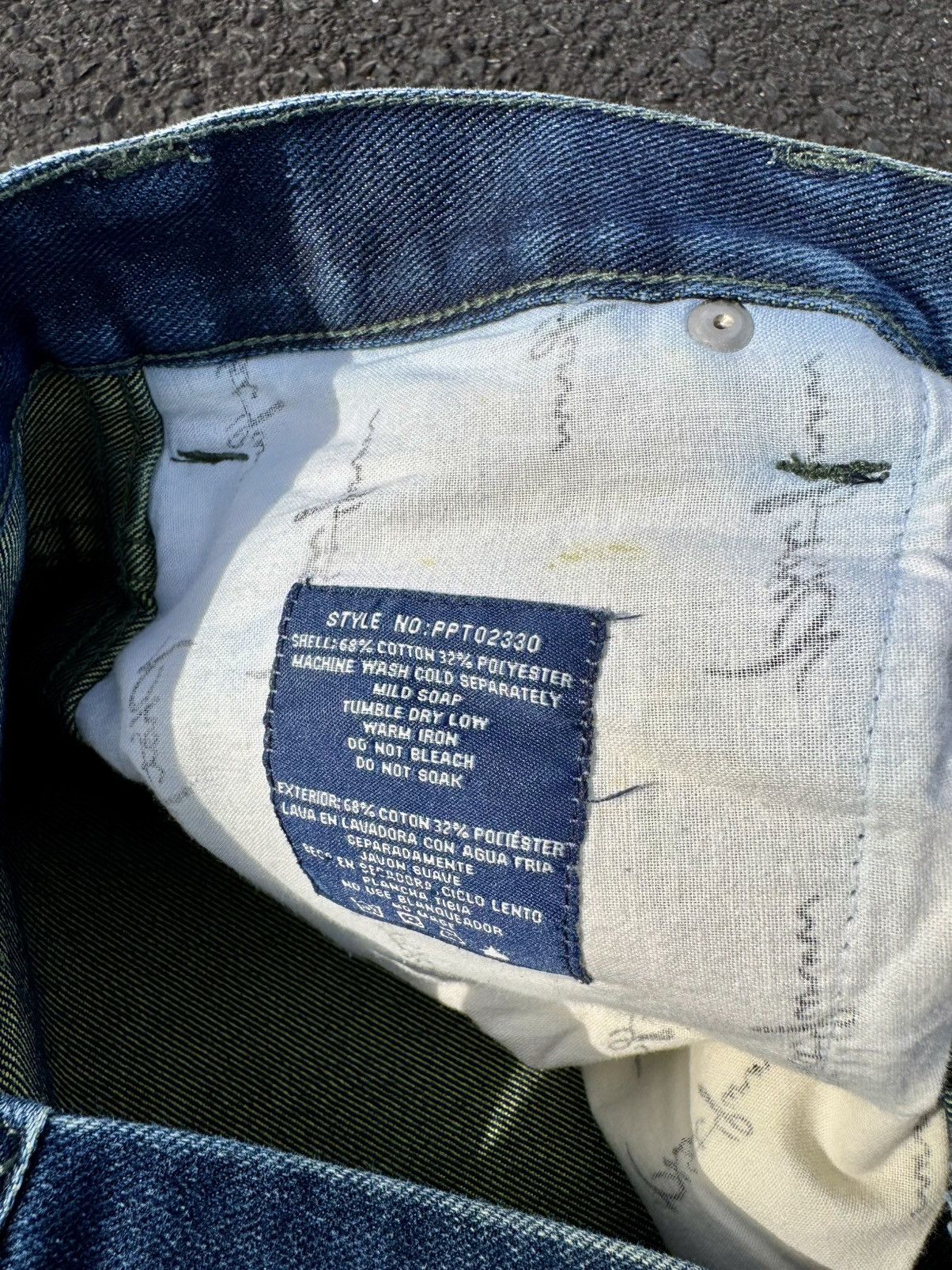 Phat Farm × Vintage Phat Farm Y2K Vintage Hip Hop Baggy Rap Def Jam Denim Jeans Size US 34 / EU 50 - 10 Thumbnail