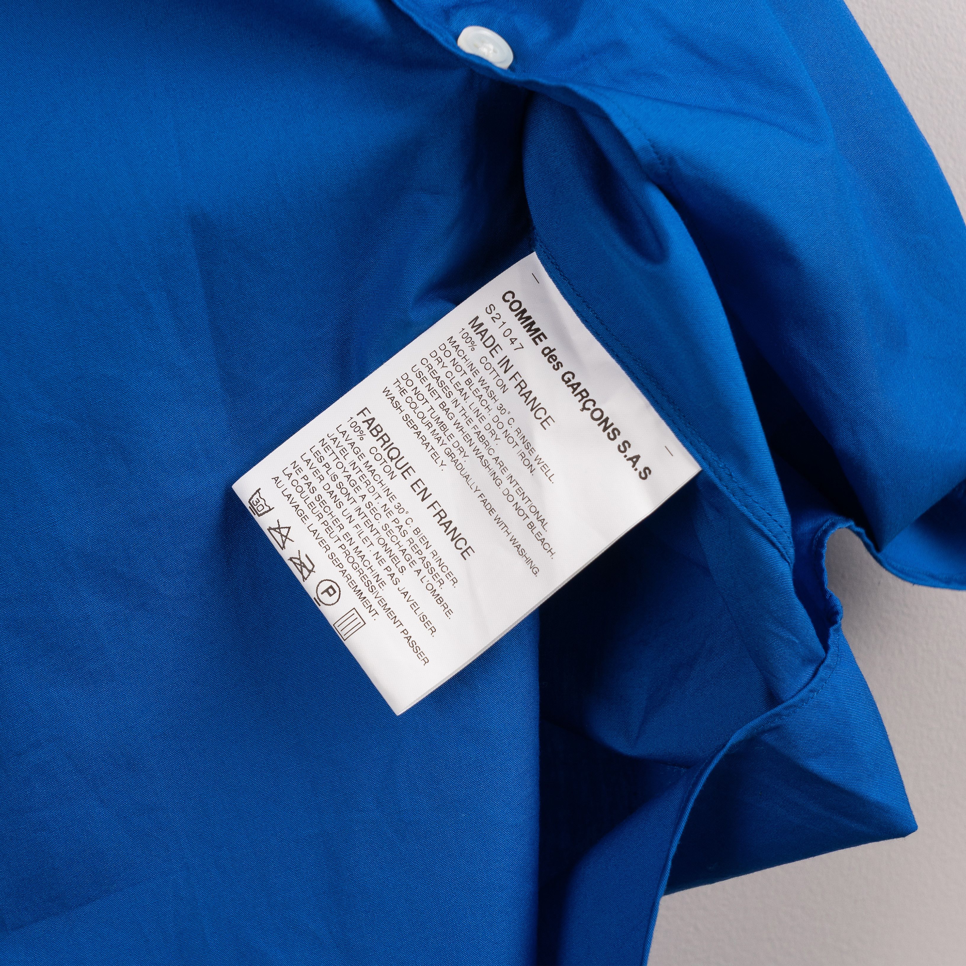 Comme des Garcons SHIRT Comme Des Garçons Shirt Double Sleeve Shirt Blue/Green Size US S / EU 44-46 / 1 - 10 Thumbnail