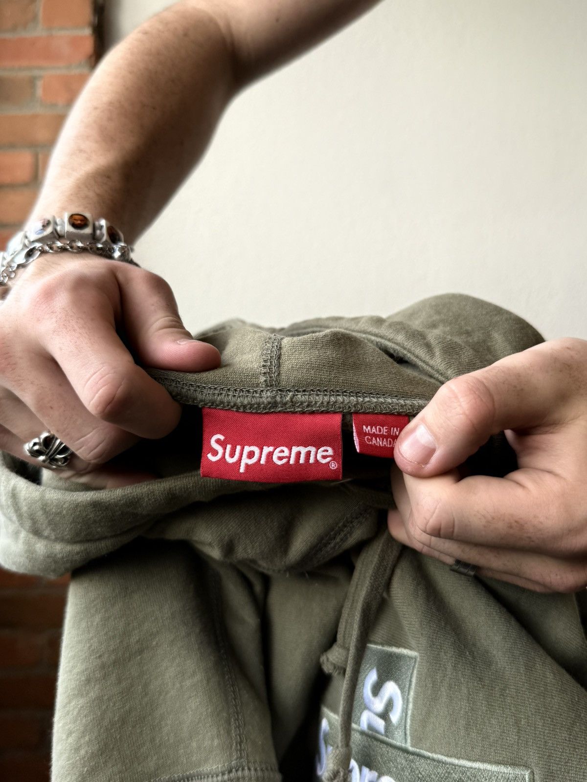 Supreme Supreme Cross Box Logo Oversized Hoodie Size US XL / EU 56 / 4 - 5 Thumbnail