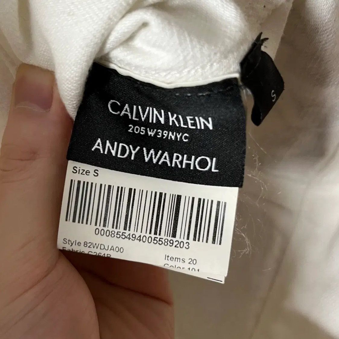 Raf Simons Raf Simons Calvin Klein x And Warhol White Denim Jcket Size US S / EU 44-46 / 1 - 7 Thumbnail
