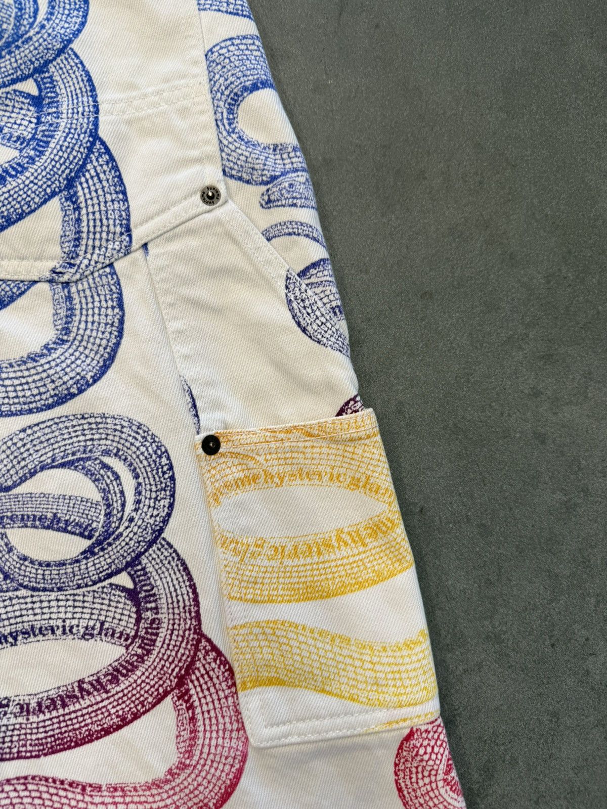 Hysteric Glamour × Supreme SS21 Supreme Hysteric Glamour Snake Double Knee Denim Pants Size US 36 / EU 52 - 11 Thumbnail