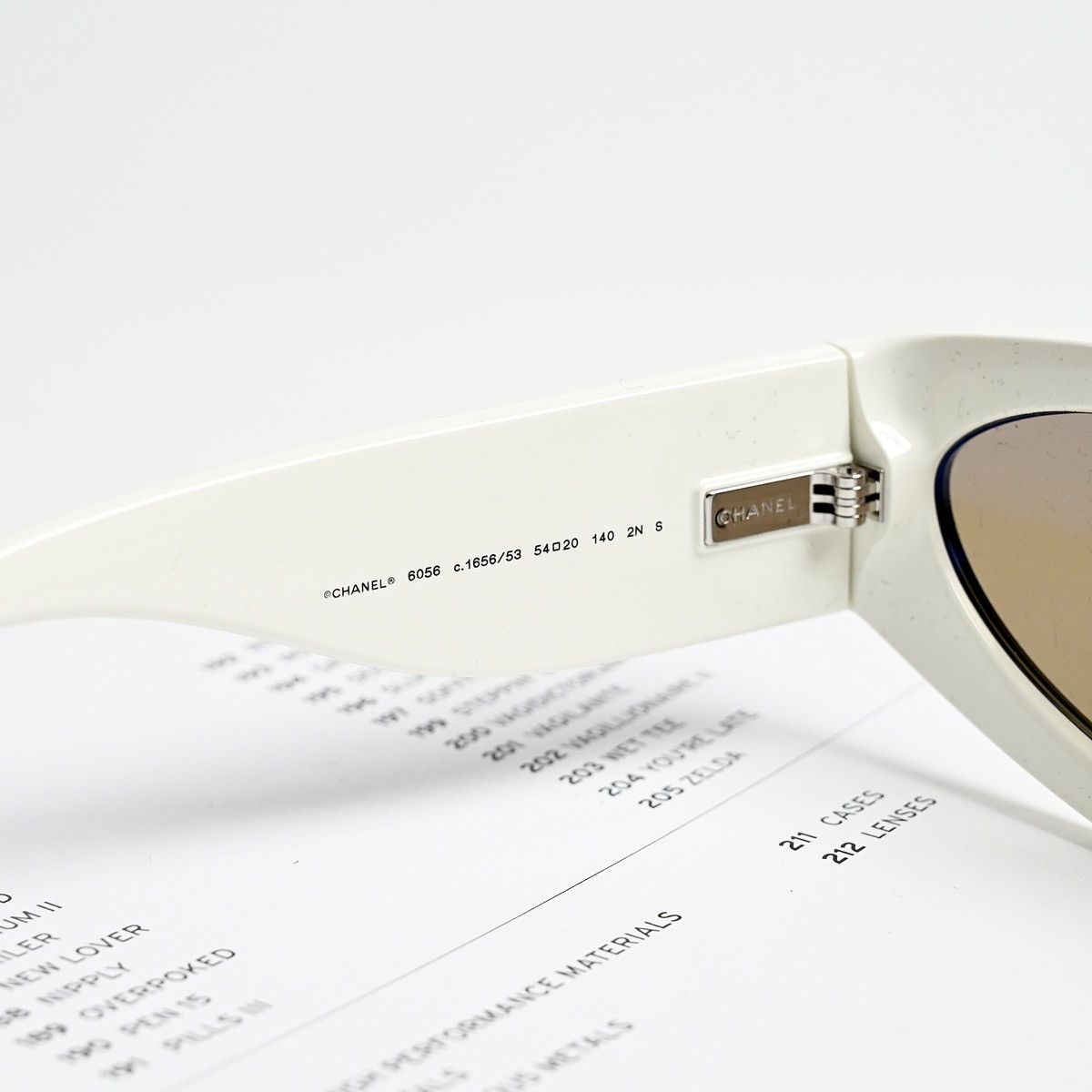 Chanel CHANEL 0CH6056 165653 BLACK WHITE BROWN SUNGLASSES Size ONE SIZE - 6 Thumbnail