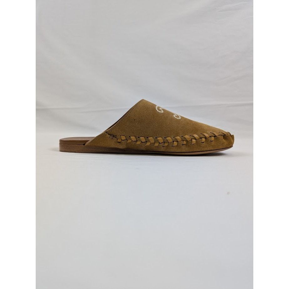 Celine o1rshd1 Suede Calfskin Mules in Dark Havana Size US 11 / EU 44 - 2 Thumbnail