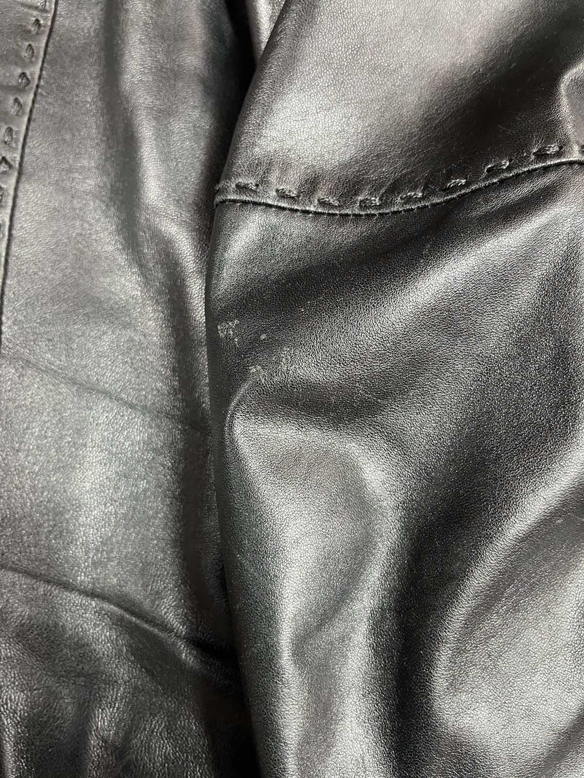 Vintage Vintage 90s Leather zip Jacket biker streetwear style Size US M / EU 48-50 / 2 - 15 Thumbnail