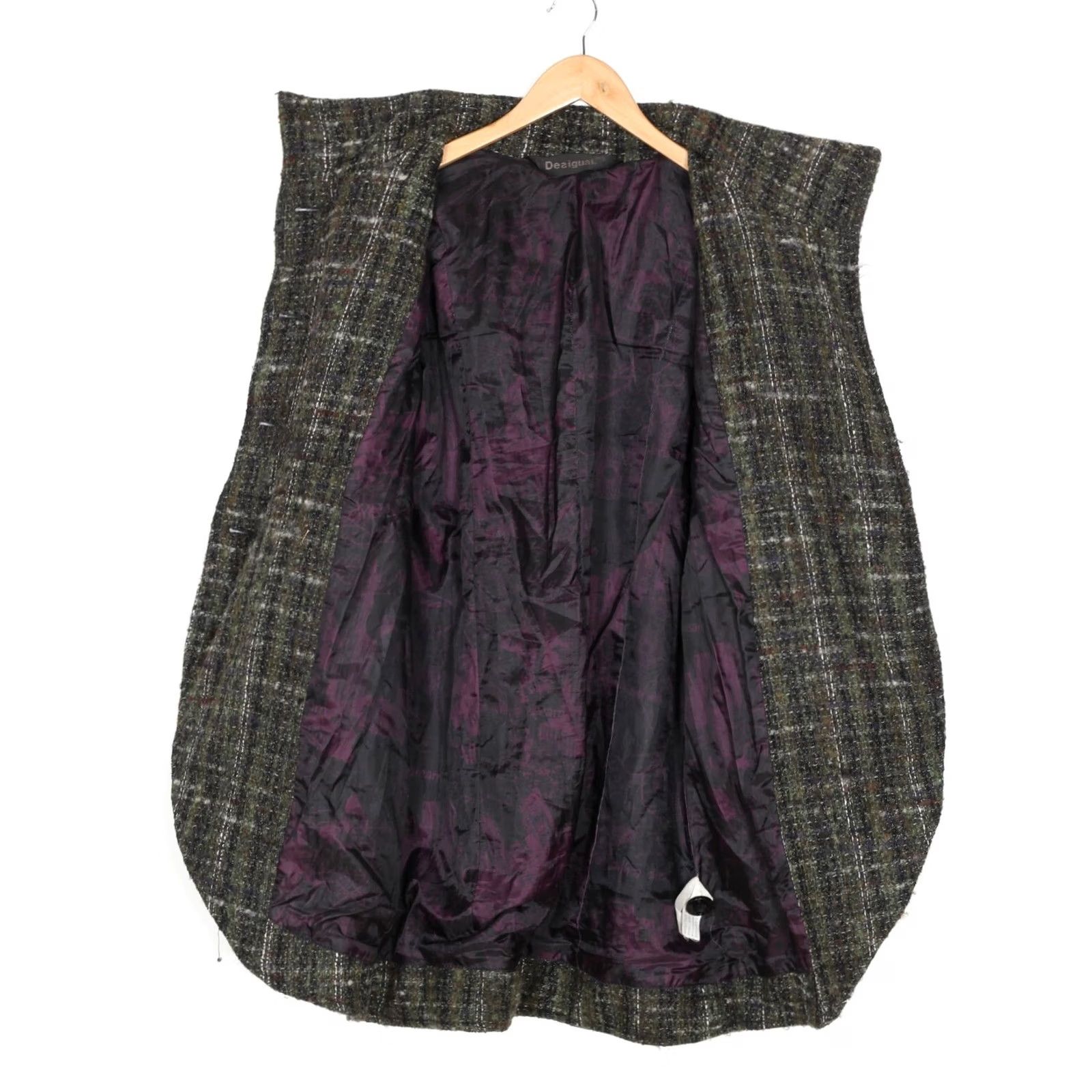 Desigual DESIGUAL Wool Knitted Coat Jacket Women 42 Multicoloured Wool 42 MJ3790 Desigual Coat Size M / US 6-8 / IT 42-44 - 5 Thumbnail