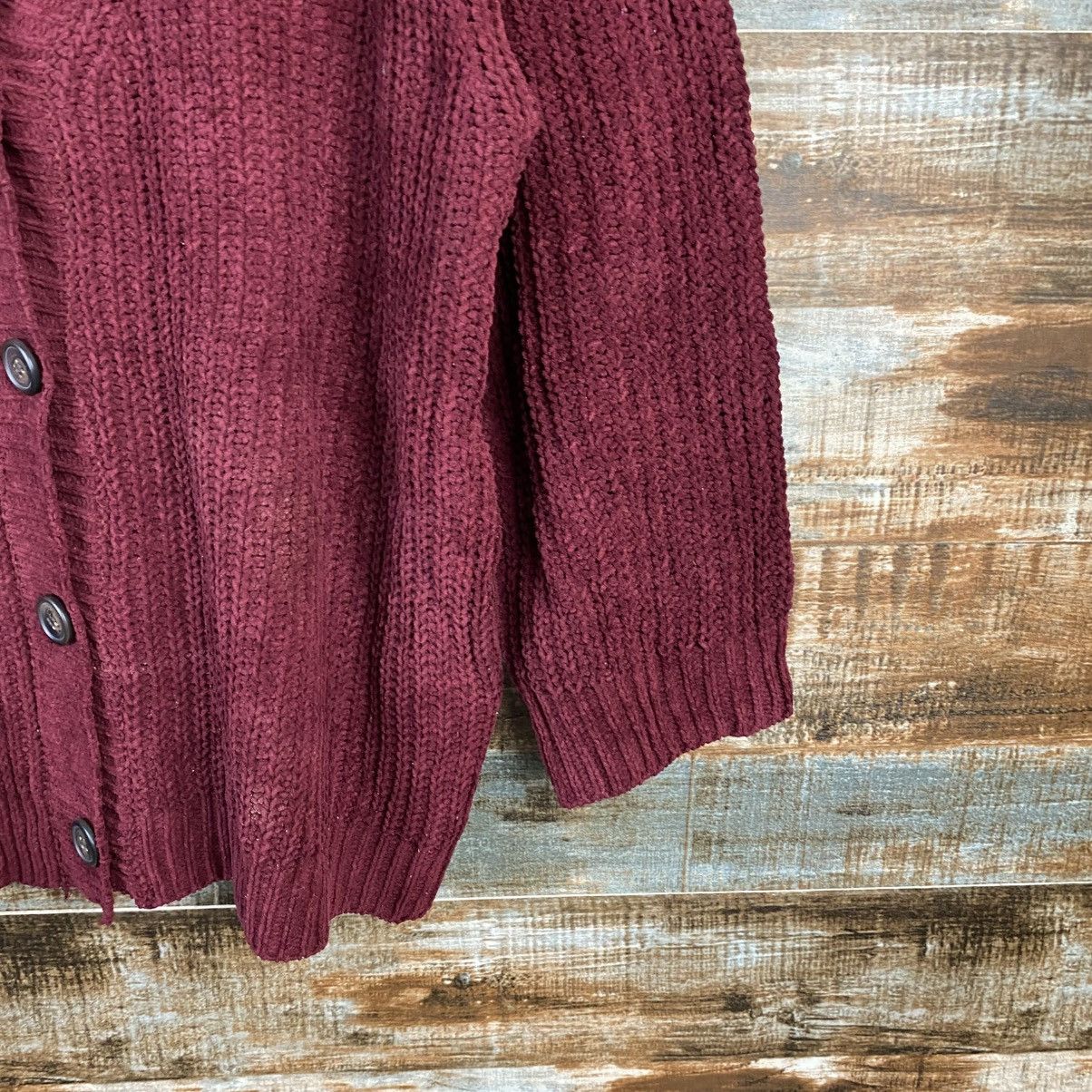 Global Work DL Global Work Red Cardigan Knitwear #C905 Size US M / EU 48-50 / 2 - 8 Thumbnail