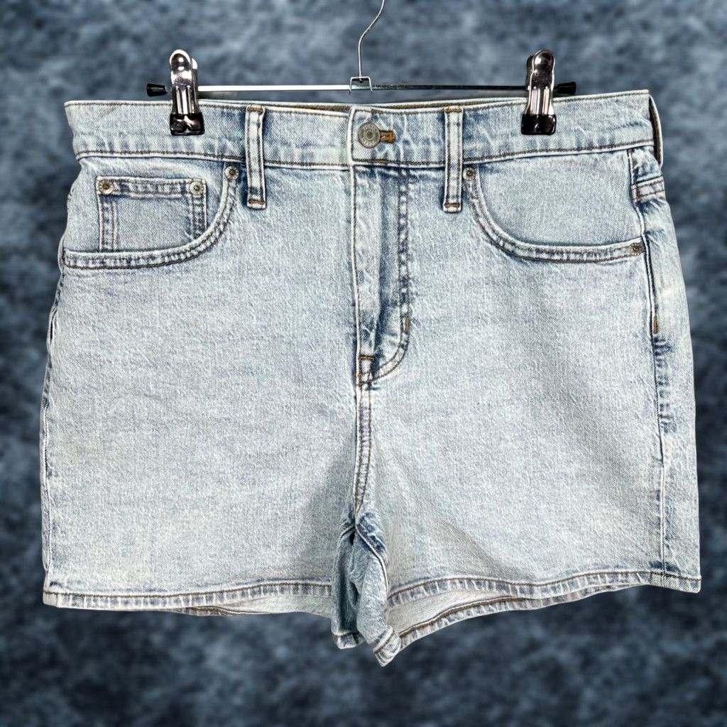 J.Crew J. Crew Womens Size 29 High-Rise Light Wash Denim Shorts Cotton Blend Bermuda 5-Pocket Womens Mens Size 29" - 1 Thumbnail