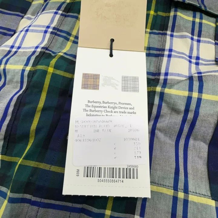Burberry Burberry Burberry Plaid Print Long Sleeve Shirt for Men-25 Size US M / EU 48-50 / 2 - 7 Thumbnail