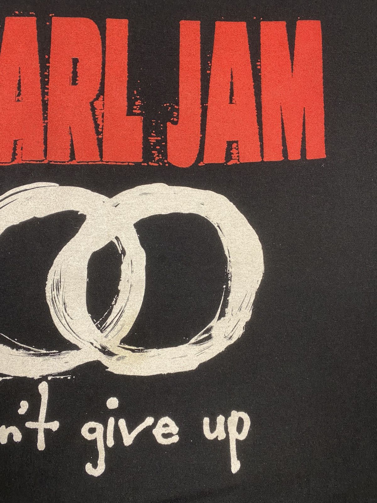 Band Tees Pearl Jam Tour 2022 Black Don't Give Up Crew Neck T Shirt Size US L / EU 52-54 / 3 - 8 Thumbnail