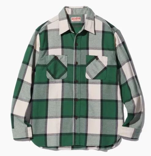 Sugar Cane Sugar Cane Retro Plaid Work Shirt Size US XXL / EU 58 / 5 - 1 Thumbnail