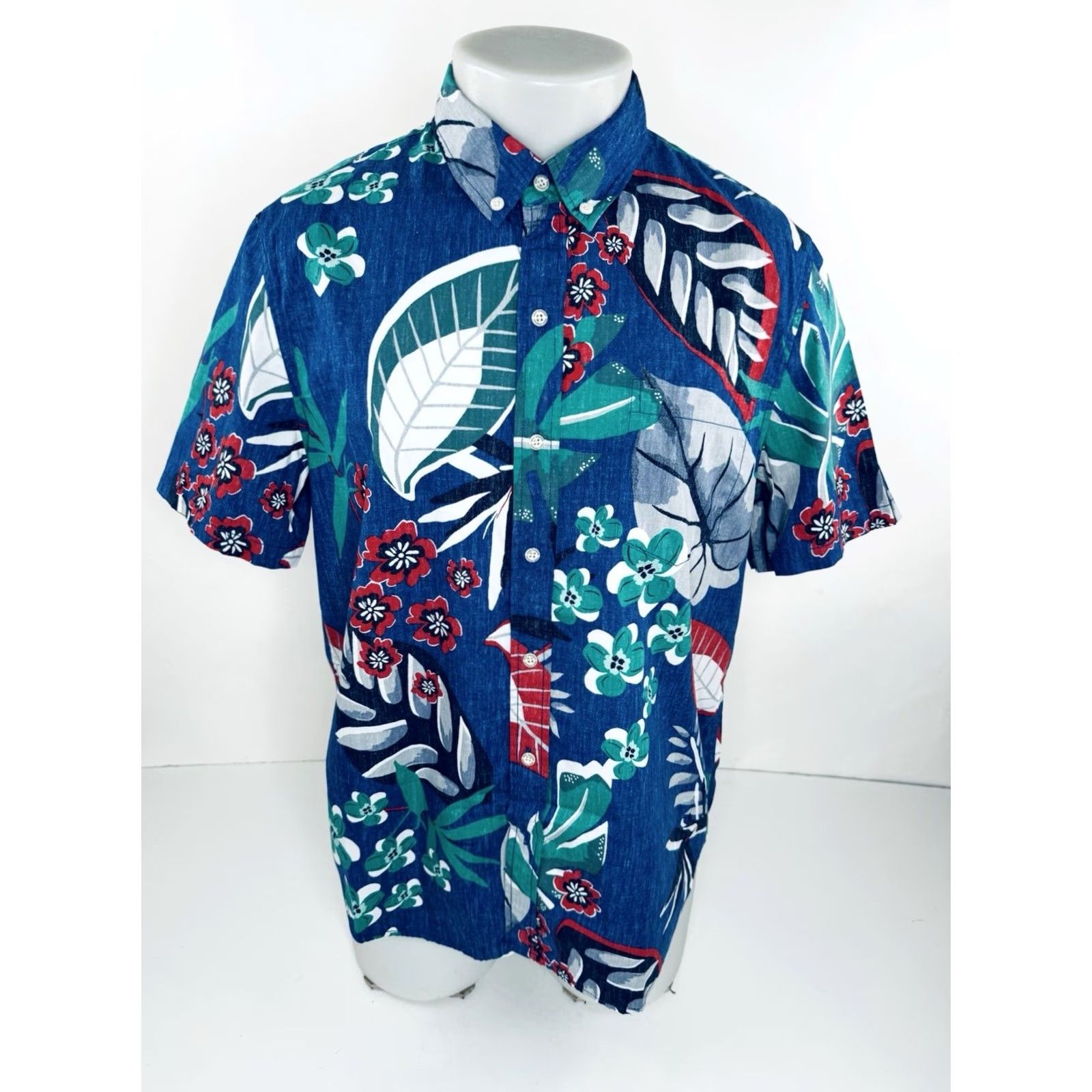 Reyn Spooner REYN SPOONER - Floral Print Hawaiian Aloha Colorful Reverse Print Mens M Shirt Size US M / EU 48-50 / 2 - 2 Thumbnail