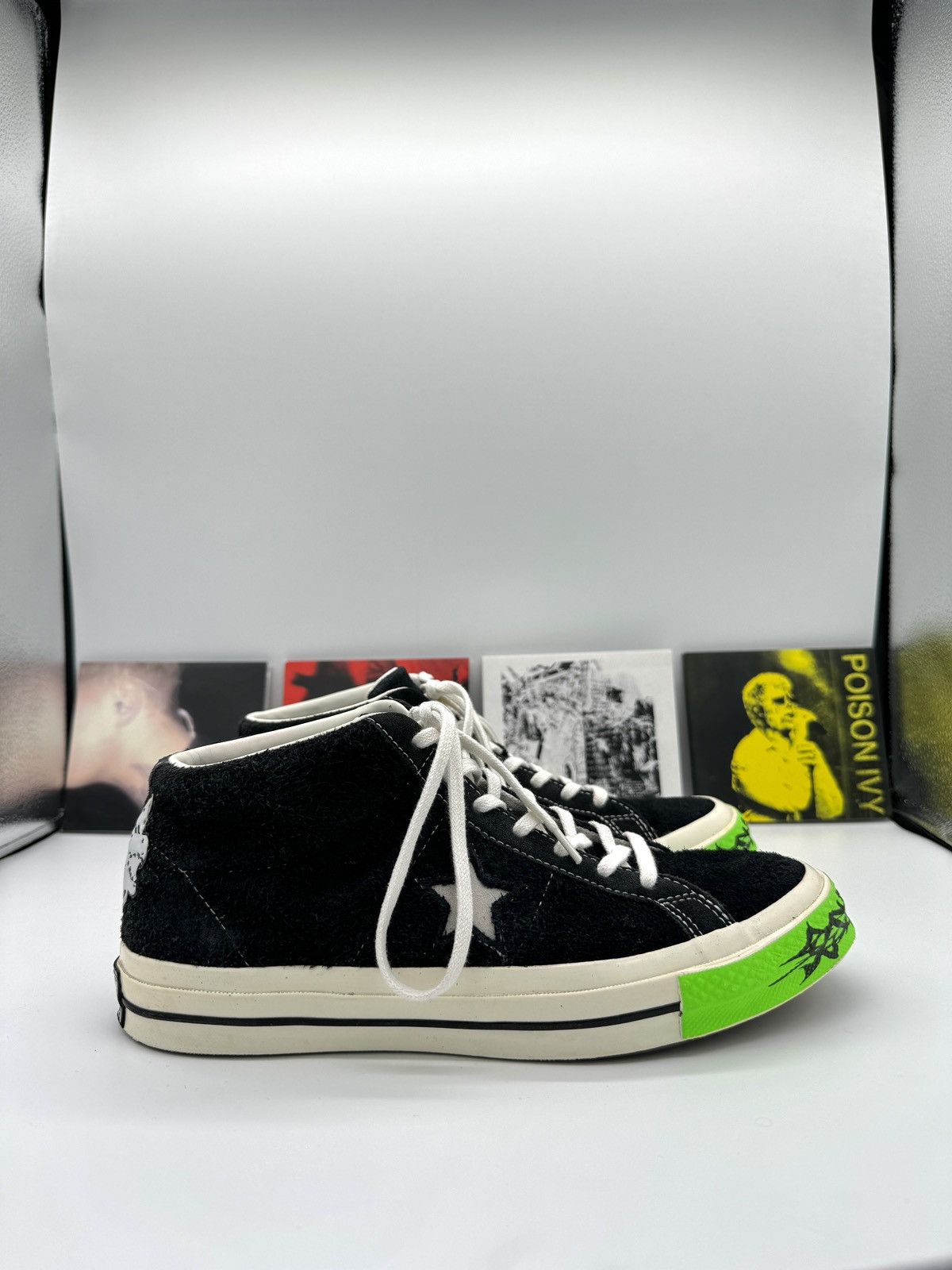 Converse Sad Boys Yung Lean 2018 One Star Toxic Mid Trainers Grailed