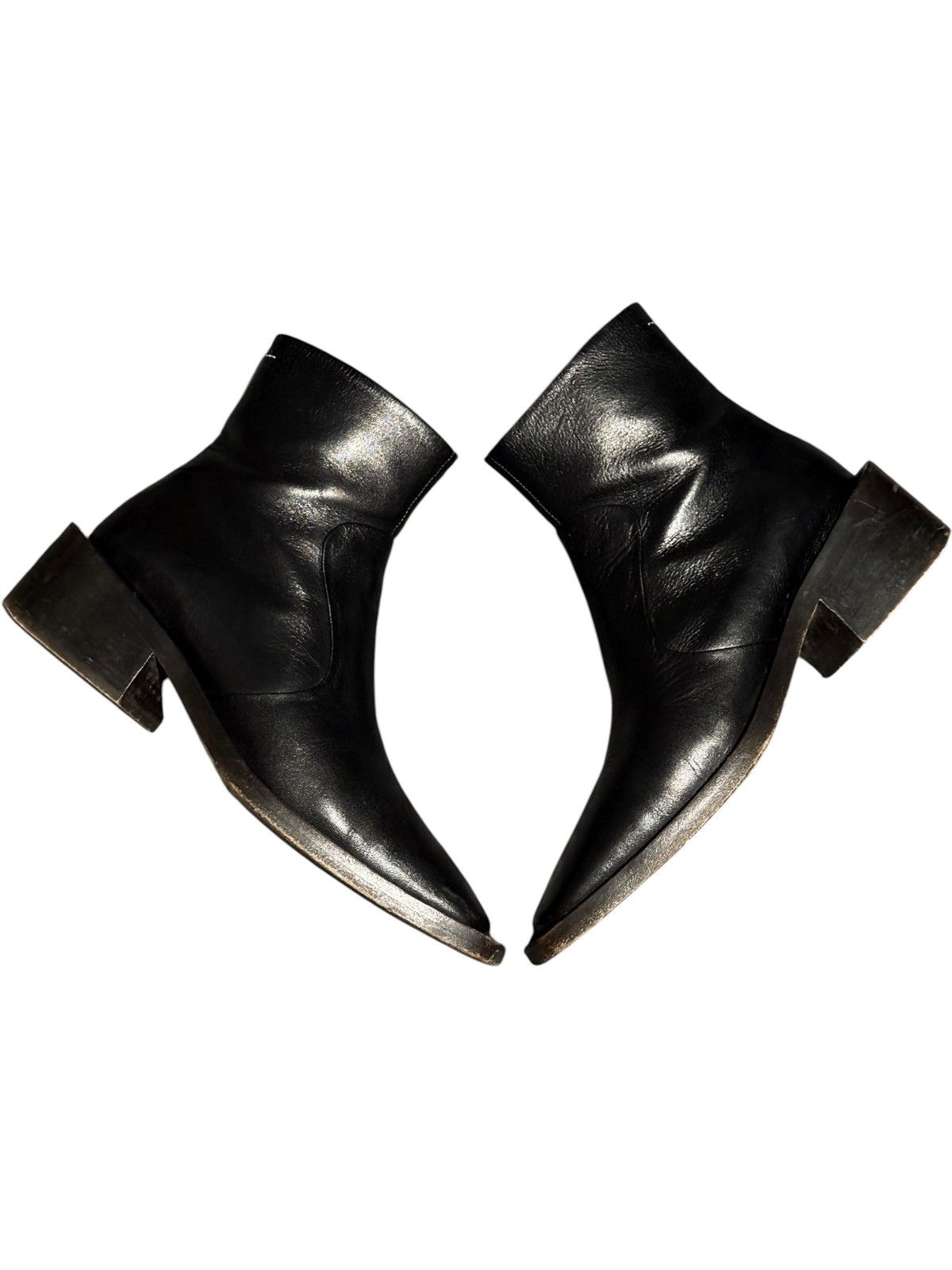 Maison Margiela 6.5 Margiela MM6 Cowboy Boots Ankle Zip Biker moto engineer Size US 6.5 / EU 39-40 - 1 Thumbnail