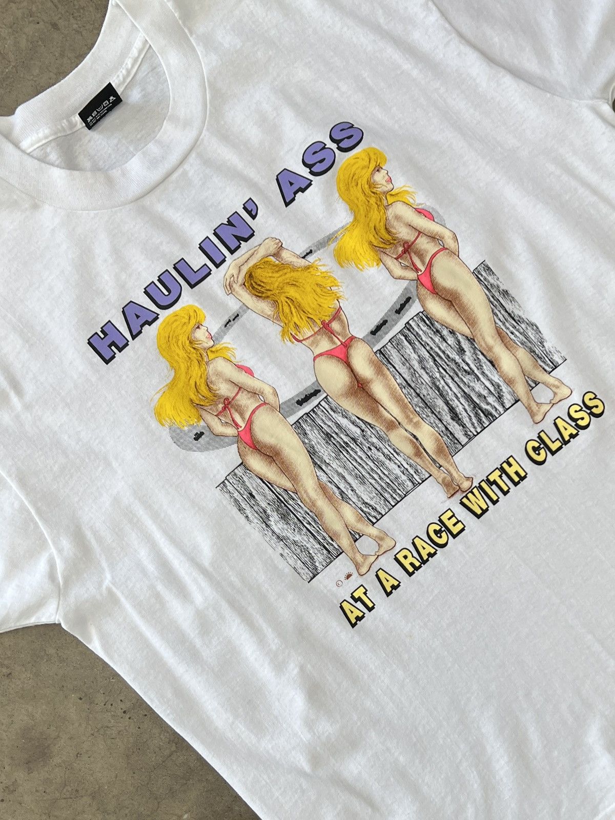 Vintage Vintage Haulin Ass Race with Class Bikini Single Stitch XL Size US XL / EU 56 / 4 - 1 Thumbnail