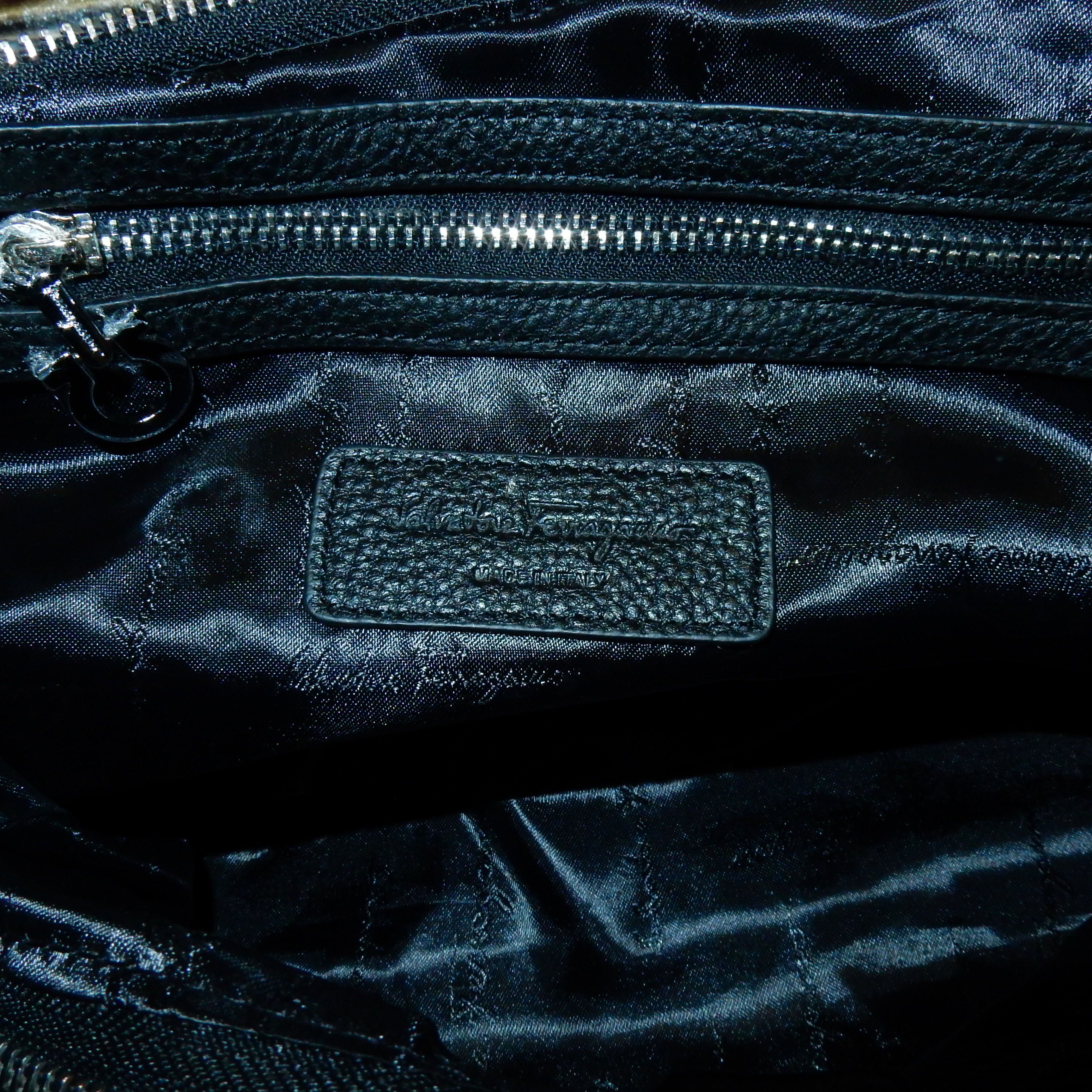 Salvatore Ferragamo Salvatore Ferragamo black leather bag Size ONE SIZE - 10 Thumbnail